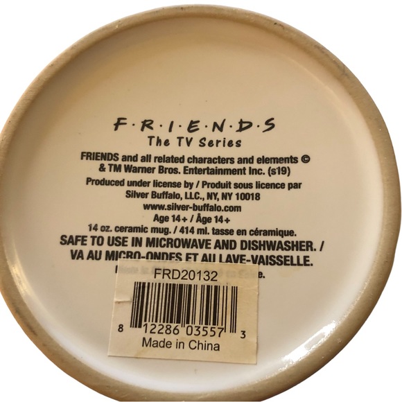 BRAND NEW with TAGS Central Perk Friends Mug Cup Double-Sided Ceramic Gift Green - Picture 3 of 6